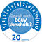 Avery Zweckform testbadges volgens DGUV 3 jaar 20xx, Ø 30 mm, PVC-folie op papier, blauw