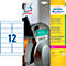 AVERY® Zweckform Ultra-Resistente Folien-Etiketten L7913-10, 99,1 x 42,3 mm, 120 Etiketten