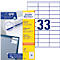 AVERY Zweckform Universal-Etiketten 3421, ultragrip, 70 x 25,4 mm, 3300 Stück