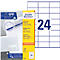 Avery Zweckform Universal Etiketten 3475, ultragrip, A4, matt, 2400 Etiketten