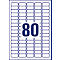 AVERY Zweckform Universal-Etiketten, 35,6 x 16,9 mm, wiederablösbar