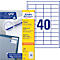 AVERY Zweckform Universal-Etiketten 3657, ultragrip, 48,5 x 25,4 mm, 4000 Stück
