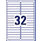 AVERY Zweckform Universal-Etiketten, 96 x 16,9 mm, wiederablösbar