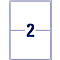 A blue numbered 2 is depicted on a white background, which is divided by a horizontal line.