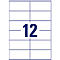 AVERY Zweckform Universele etiketten, 105 x 148 mm, nr. 3424-200, 12 per blad, doos van 200 blad, 2400 etiketten