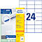 AVERY Zweckform Universele etiketten, 70 x 36 mm, nr. 3475-200, 24 per blad, doos van 200 blad, 4800 etiketten