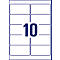 AVERY Zweckform universele etiketten, 96 x 50,8 mm, verwijderbaar, 250 + 50 stuks