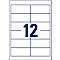 AVERY Zweckform Universele etiketten, 97 x 42,3 mm, nr. 3659-200, 12 per blad, doos van 200 blad, 2400 etiketten