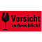 AVERY® Zweckform Warnetiketten Zerbrechlich, B 100 x H 50 mm, rot, 1 Rolle mit 200 Stück