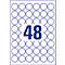 Avery Zweckform weerbestendige folie-etiketten L4716REV-20, ø 30 mm, verwijderbaar, wit