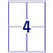 Avery Zweckform weerbestendige folie-etiketten L4774REV-20, 99,1 x 139 mm, verwijderbaar, wit