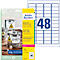 Avery Zweckform weerbestendige folie-etiketten L4778-20, A4, 960 etiketten, wit