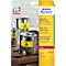 Avery Zweckform Wetterfeste Folien-Etiketten L6127-20, 99,1 x 139 mm, permanent, gelb