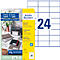 Avery Zweckorm® étiquettes multi-usages, 6122, 70 x 36 mm, 240 étiquettes/10 feuilles