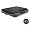 Flachbettscanner, anthrazitfarben, mit Bedienfeld, A3-Logo.