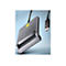 Grauer Axagon Smartcard-Leser mit USB-C-Anschluss vor hellblauem Hintergrund.