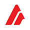 Rotes, stilisiertes A-Logo auf weißem Hintergrund.