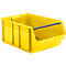 Bac à bec avec barre de support SSI Schäfer LF 743, polypropylène, L 715 x l 470 x H 300 mm, 74 l, jaune