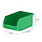 Bac à bec LF 211 SSI Schäfer - polypropylène - L 168 x l. 103 x H 76 mm - 0,9 L - vert