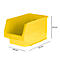 Bac à bec LF 322 SSI Schäfer, polypropylène, L 343 x l. 209 x H 200 mm, 10,4 L, jaune