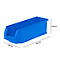 Bac à bec LF 511 SSI Schäfer, polypropylène, L 500 x l. 156 x H 143 mm, 7,6 L, bleu