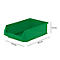 Bac à bec LF 531 SSI Schäfer - polypropylène - L 500 x l. 312 x H 145 mm - 16,5 L - vert