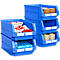 Bac à bec LF 532 SSI Schäfer - polypropylène - L 500 x l. 312 x H 200 mm - 23,5 L - bleu - set avantageux : 5 pièces