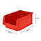 Bac à bec LF 532 SSI Schäfer, polypropylène, L 500 x l. 312 x H 200 mm, 23,5 L, rouge