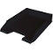 Bac à courrier Helit The Green Staff, pour format A4-C4, empilable en quinconce, plastique recyclé, noir, 5 pcs.