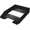 Bac à courrier Helit The Green Staff, pour format A4-C4, empilable en quinconce, plastique recyclé, noir, 5 pcs.