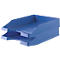 Bac à courrier KARMA, DIN A4/C4, plastique, empilable, stable, L 255 x P 348 x H 65 mm, bleu
