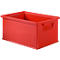 Bac à empiler série 14/6-3 , en polypropylène, avec poignée encastrée, L 310 x l. 210 x H 145 mm, 7 L, rouge