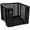 Bac ajouré Really Useful Boxes, en polyester, 35 L, ouverture à l'avant, noir