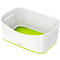 Bac de rangement MyBox Leitz, format A5, en plastique, pour ustensiles, blanc/vert