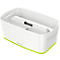 Bac de rangement MyBox Leitz, format A5, pour ustensiles, blanc/vert