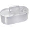Bac de rangement Toolbox HAN Loft, portable, avec 4 compartiments, L 330 x P 179 x H 175 mm, plastique, blanc neige