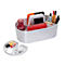 Bac de rangement Toolbox HAN Loft, portable, avec 4 compartiments, L 330 x P 179 x H 175 mm, plastique, blanc neige