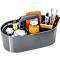 Bac de rangement Toolbox HAN Loft, portable, avec 4 compartiments, L 330 x P 179 x H 175 mm, plastique, gris granit