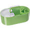 Bac de rangement Toolbox HAN Loft, portable, avec 4 compartiments, L 330 x P 179 x H 175 mm, plastique, vert citron