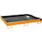 Bac de rayonnage avec insert en PE Bac de rayonnage RW 1800 PE, laqué, jaune-orange