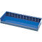 Bac de rayonnage, en tôle d'acier, l. 980 x P 485 x H 120 mm, bleu