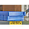 Bac de rayonnage RK 400, polystyrène, L 408 x l. 162 x H 66 mm, 8 compartiments, pour étagère de 400 mm de profondeur, bleu