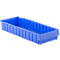 Bac de rayonnage RK 62901, polystyrène, l. 620 x l 232 x H 90 mm, 12 compartiments, bleu