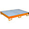 Bac de rayonnage type RW/RW 1800, avec caillebotis, orange RAL2000