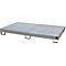 Bac de rayonnage type RW/RW 2200-1, avec caillebotis, gris RAL7005