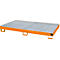 Bac de rayonnage type RW/RW 2200-1, avec caillebotis, orange RAL2000