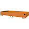 Bac de rayonnage type RW/RW 2700-2, sans caillebotis, orange RAL2000