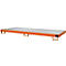 Bac de rayonnage type RW/RW 3300-1, avec caillebotis, orange RAL2000