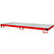 Bac de rayonnage type RW/RW 3300-1, avec caillebotis, rouge RAL3000