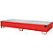 Bac de rayonnage type RW/RW 3300-2, avec caillebotis, rouge RAL3000